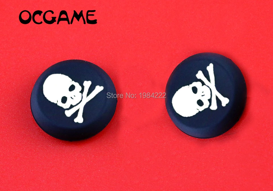 

200pcs/lot High quality Skull Head grips Silicone Thumb Grip Joystick Cap joystick grips For PS4 xbox one ps3 Controller