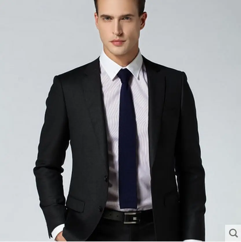 Designer Fashion Premium Knitted Natural Silk Necktie Narrow Skinny Slim Casual Knit Tie