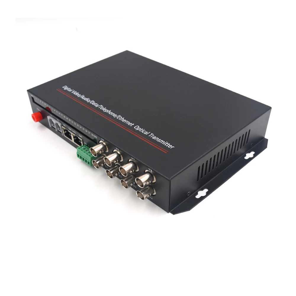 Multifuctional Video/Ethernet/RS422 data over Fiber optic media converters (Transmitter and Receiver)- FC Singlemode up 20Km