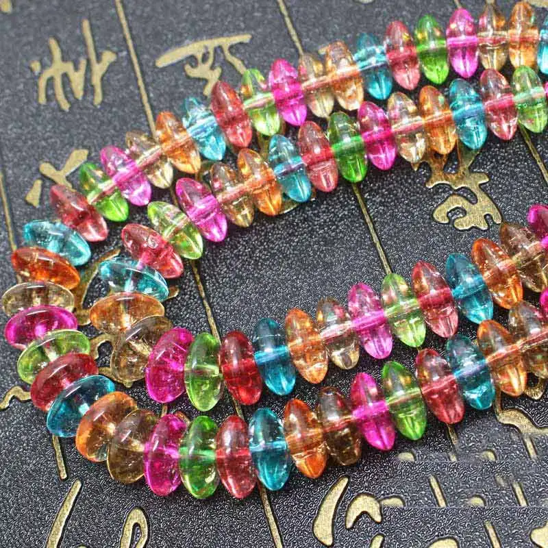 Wholesale Faceted Multi-Color Quartzs Rondelle Beads15