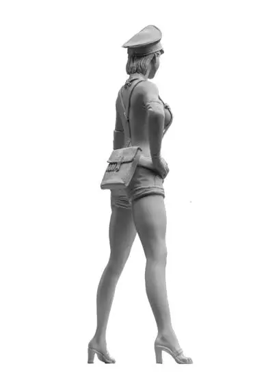 Unassembled 1/16 Summer Soldier Woman ELSA 1/16 Historical Resin Kit Miniature Model Unpainted