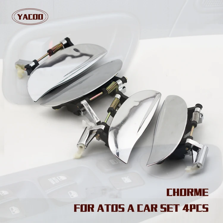 4 PZ UN SET DA AUTO MANIGLIA ESTERNA PER HYUNDAI ATOS 01 / ATOS PRIME 01- / VISTO 01-