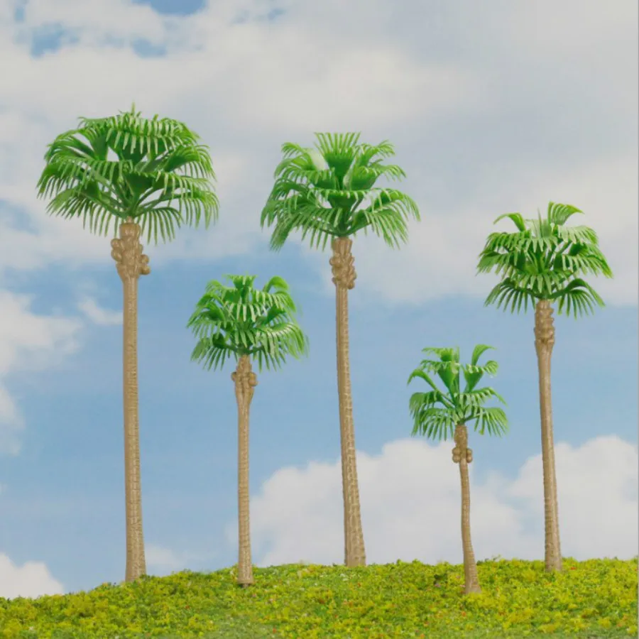 6cm 1/200 Scale Plastic Miniature Model Palm Tree In Architecture Model Building Design And Hobby Maker Model