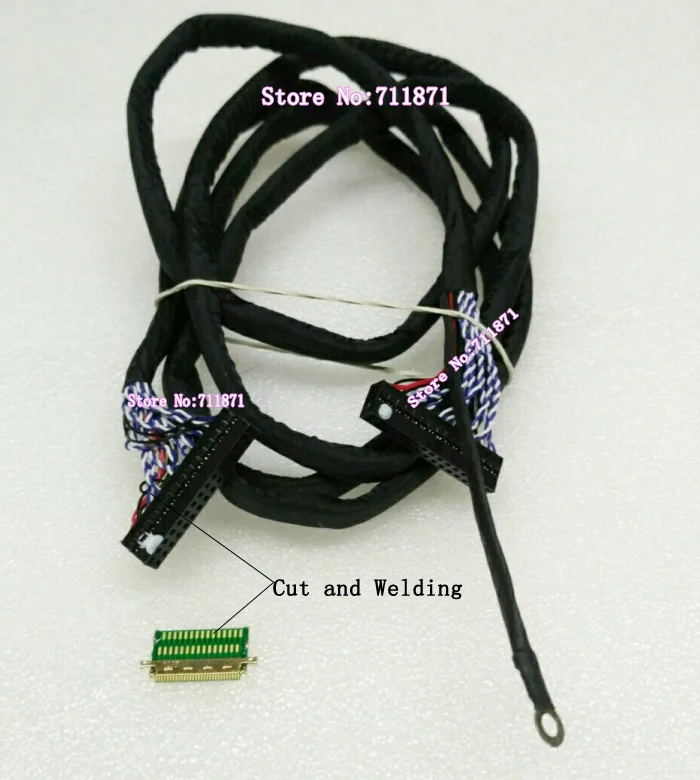 

150cm Custom 0.5 Pitch 30P EDP Lcd screen cable Welding Kit 0.5 Pitch 30Pin eDP Welding Connector Adapter 30 Pin 0.5 Pitch I-PEX