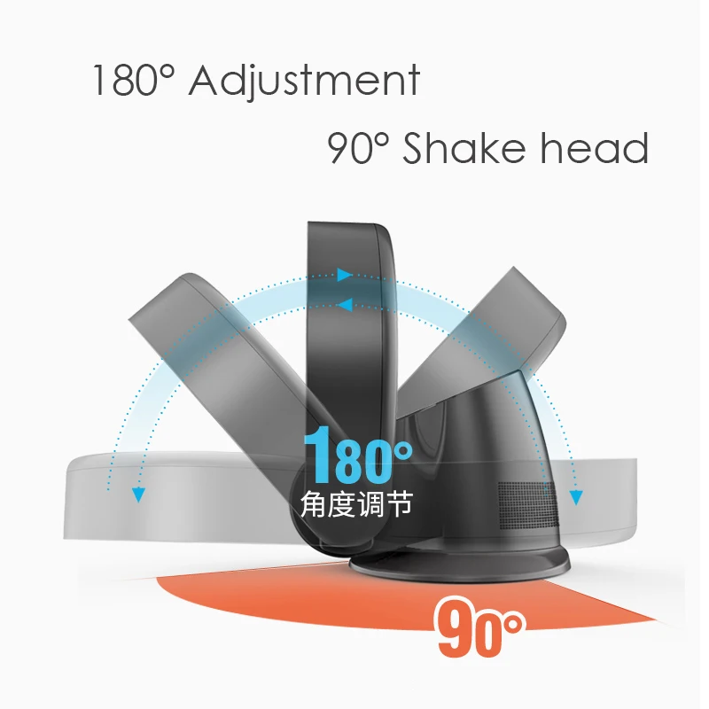 Electric Fan Ceiling Silent Ventilador Folding Fan Ventilateur Variable Speed Non-blade Fans Home Office Bladeless Fanner