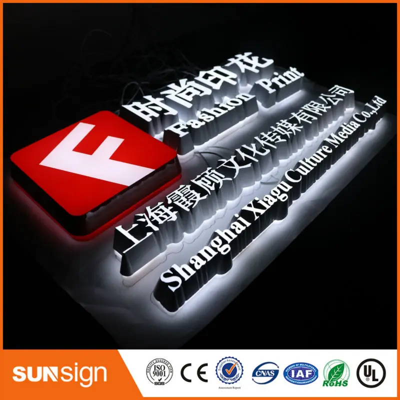 new arrival Front and Back Light Letter Led Sign 3d Illumination