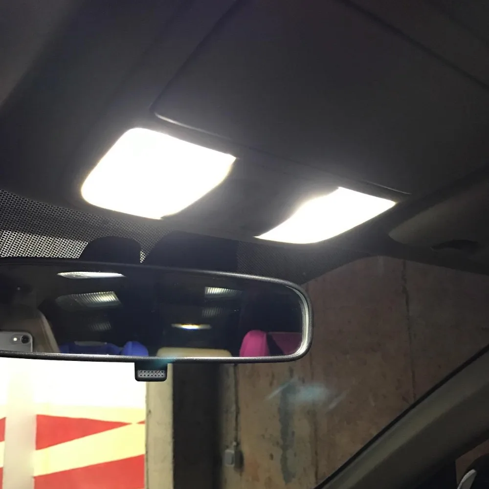 10Pcs White Bulbs LED Light Interior Package Kit For Ford Explorer 2006 2007 2008 2009 2010 Dome License Plate light Ford-B-12