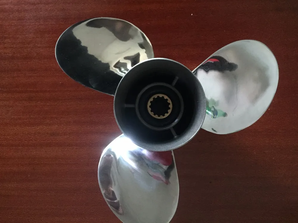 New Stainless Steel Propeller 11 1/8x13-G For Mercury Suzuki Tohatsu Honda Yamaha 40HP 50HP Outboards 11 1/8 x 13 - G