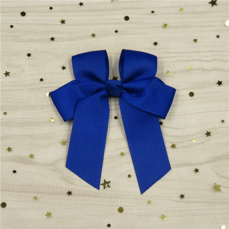 1PCS Solid Grosgrain ribbon Hairpins Bow For Girl Bohemian Headband Clip Scrunchy Korean Fashion Kid Hair Accessories For Women