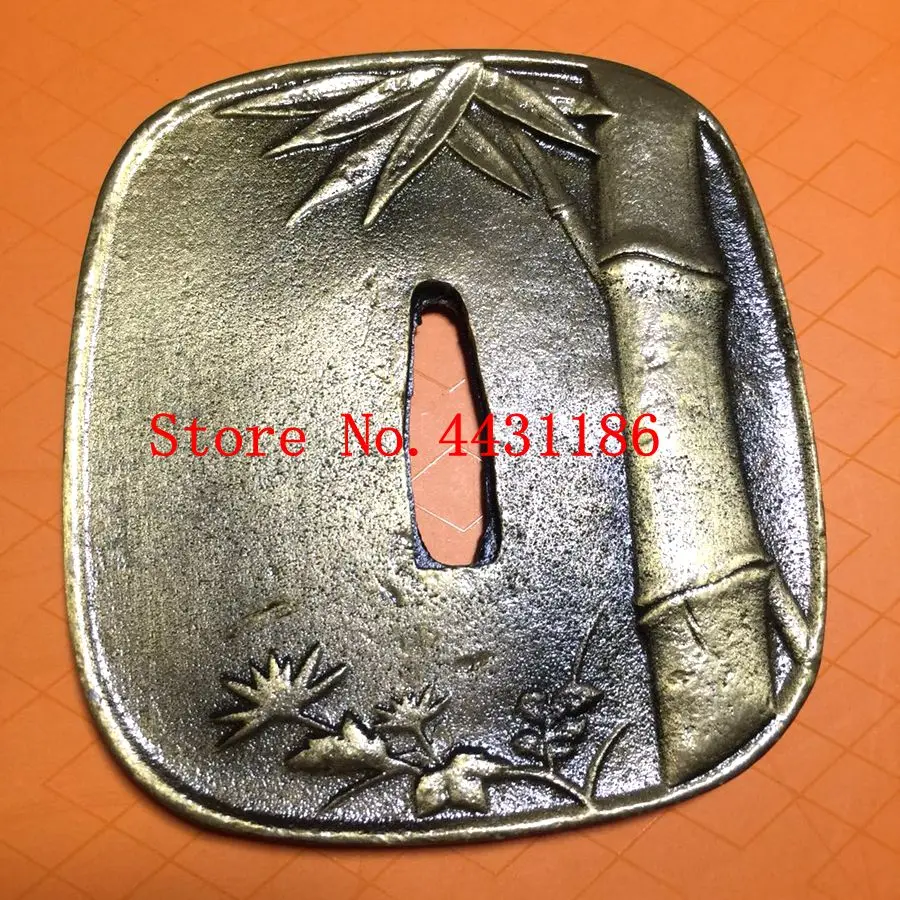 High Quallty  Alloy Bamboo Guard Tsuba Fitting For Japanese Saber Sword Samurai Katana Knife DIY Accessory Good Gift