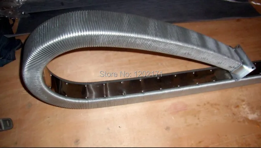 JR-2 Rectangle enclosed metalic hose,40 x 80-1300mm,ending connector II