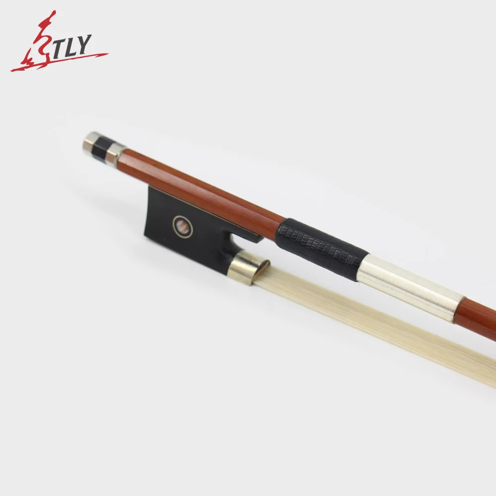 Handmade Brazilwood Violin Bow 4/4 Professional Violin Accessories Fisheye Inlayed Ebony Frog Fiddle Bow