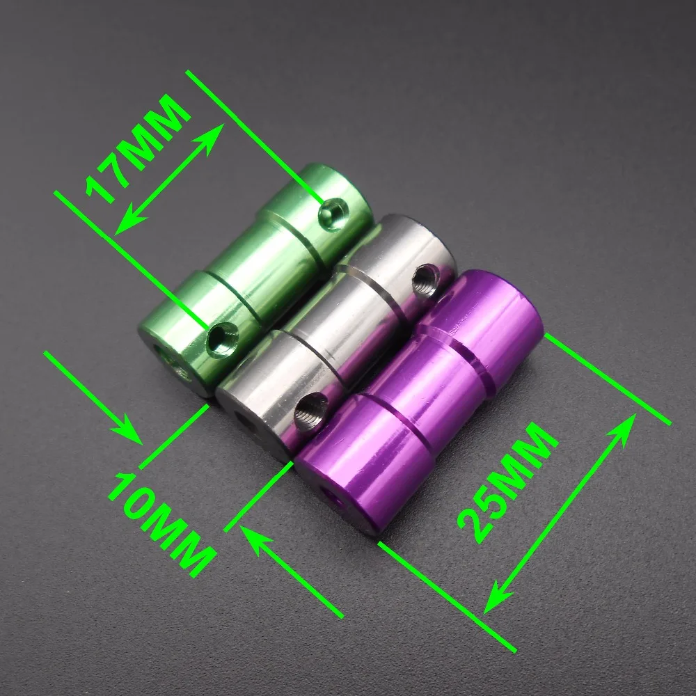 

HQ 100PCS Aluminum Green 3- 5mm Shaft Motor Flexible Coupling Coupler L: 25mm dia. 10mm +20Spanners wrench 3-5 *FD480X100+20 NEW