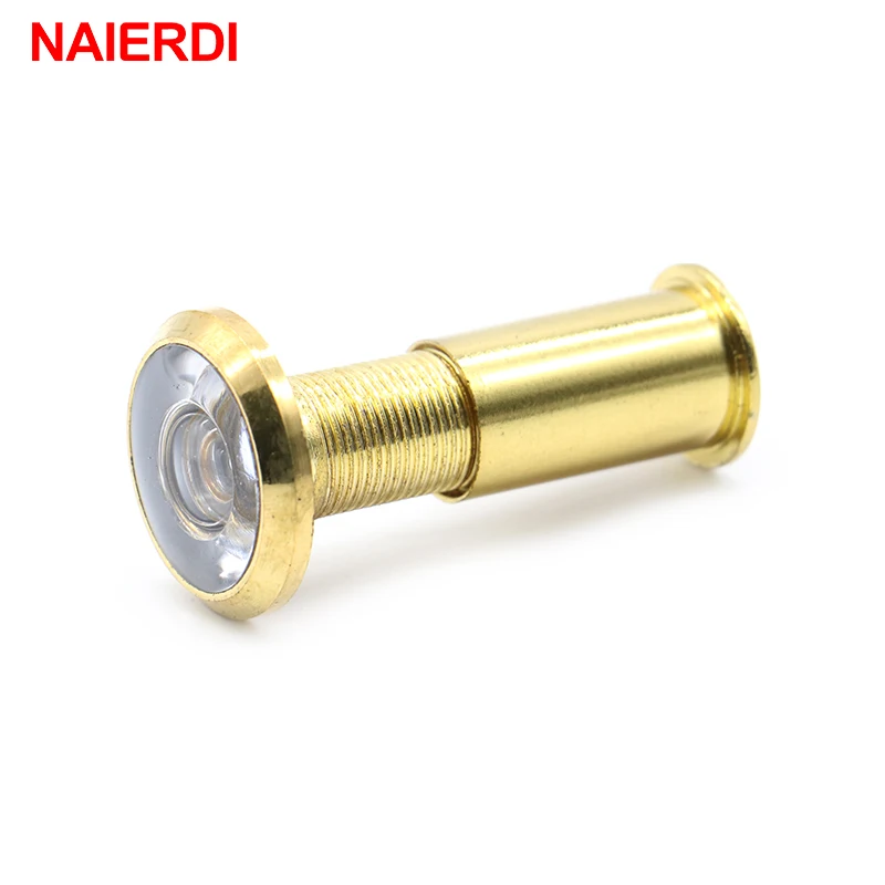 NAIERDI – visionneuse de porte grand Angle 200 degrés, judas de sécurité pour porte cachée, lentille en verre réglable pour meubles, outils de