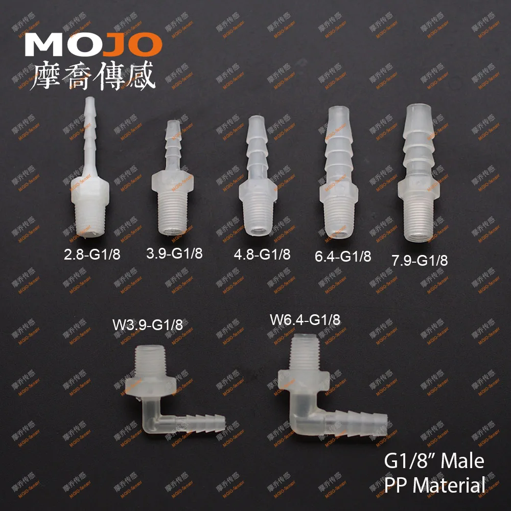 (100 ピース/ロット) MJ-7.9-G1/8 ストレートジョイント 8 ミリメートル G1/8 インチおねじコネクタパイプ継手