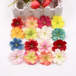 10pcs 4.5cm Artificial Silk Flower Head Wedding Decoration DIY Flower Home Hoom Decor Scrapbook Craft Flower Gifts Accessories