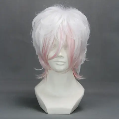 Diabolik Lovers Sakamaki Subaru Cosplay wig Heat Resistance Synthetic Short Hair +Wig Cap