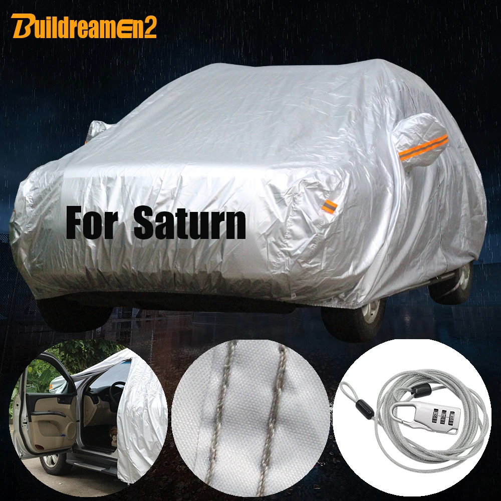 

Buildreamen2 Full Car Cover Outdoor Indoor Sun Snow Rain Dust Protection Cover Waterproof For Saturn Astra SL SW SC Ion Aura