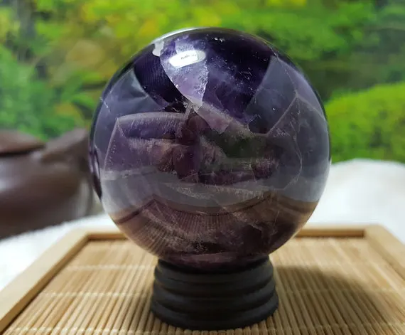 Nutural  Amethyst Crystal Sphere Healing   5-6CM