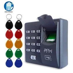 RFID Standalone Fingerprint Access Controller with 10pcs keychains 125KHz Door Controller Finger Lock For Home/Office/Apartment