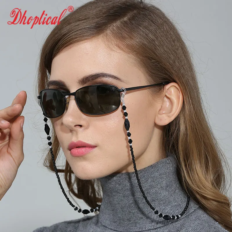 Sunglasses chain ,all black eyewear cord Independent packaging wholesale GC033