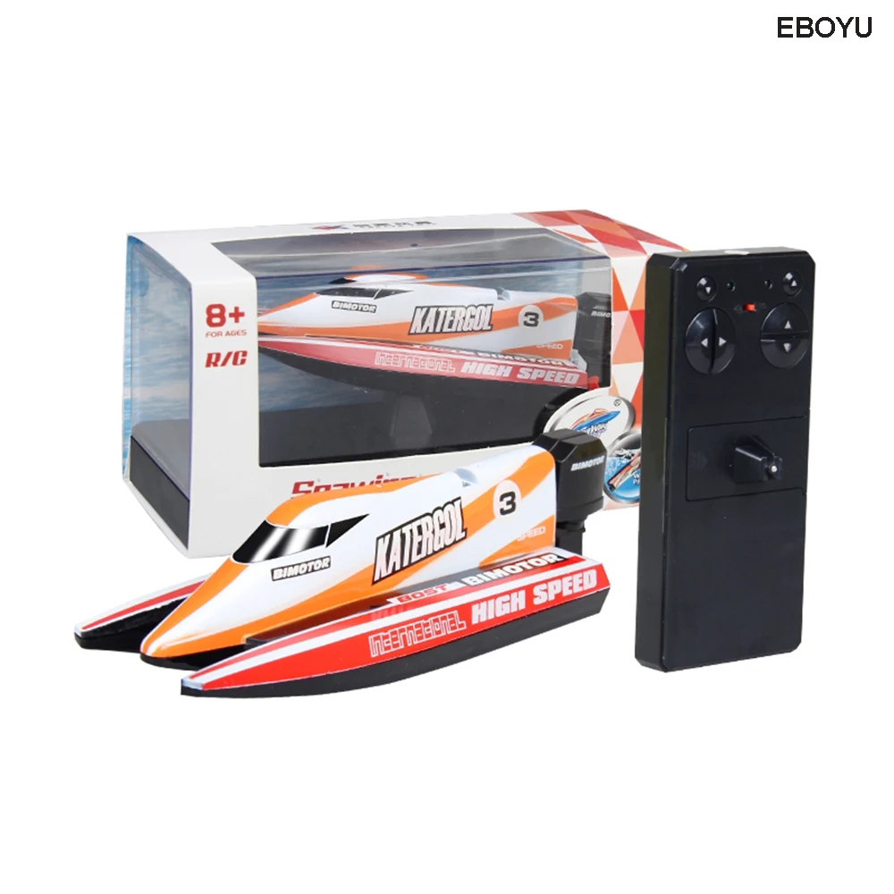 ShenQiWei 3313M 2.4Ghz Mini RC Boat Radio Control F1 Racing Boat Rechargeable Ship RTR Gift Box