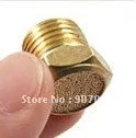 

Free Shipping 100PCS/Lot 1/4'' Male Thread Valve Pneumatic Brass Muffler Silencer V Type Model V-08