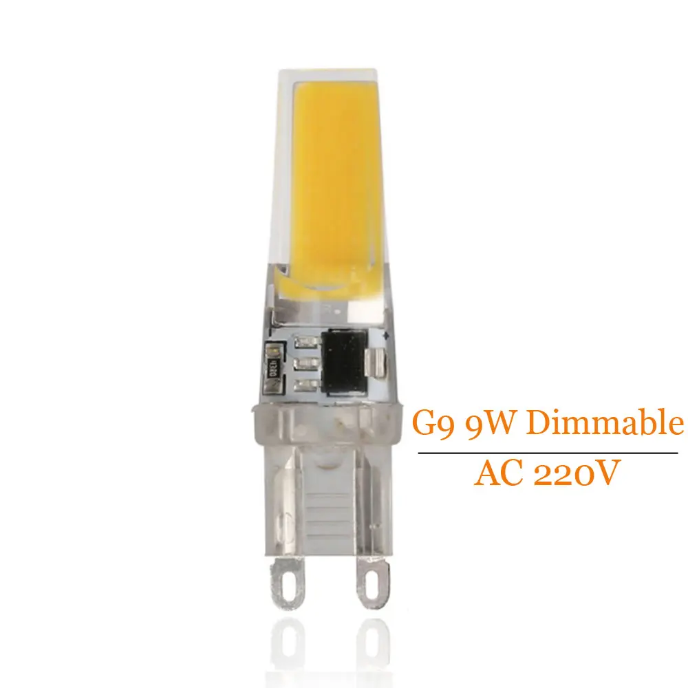 G4 G9 Dimmable LED Bulb Lamp Light AC/DC 12V 220V 6W 9W COB SMD LED Lighting Lights Replace Halogen Spotlight Chandelier