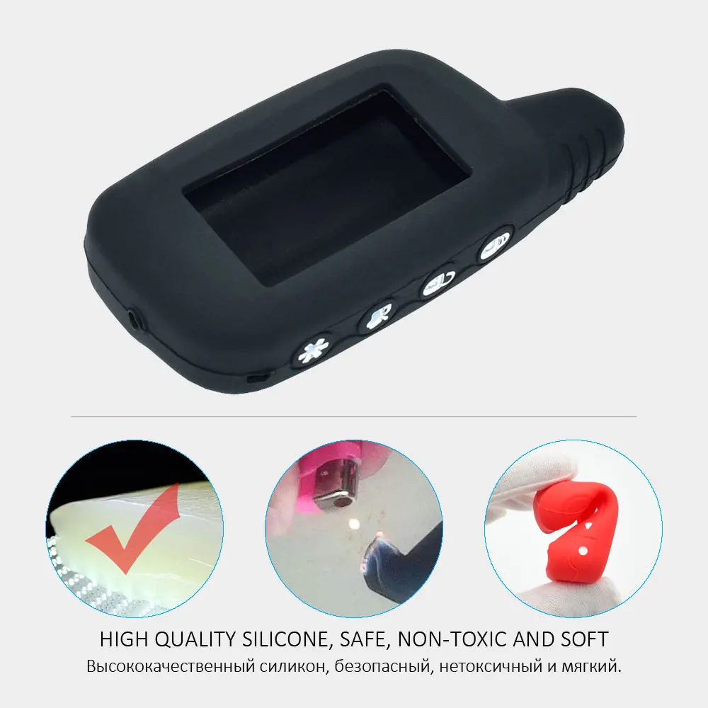 Silicone Key Case For Pantera SLK 300 350 400 450 600 625 868 600RS 625RS 650RS 675RS Car Alarm LCD Remote Control Protect Cover