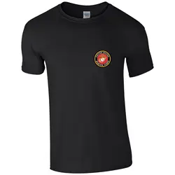 ホット販売ファッションusmcアメリカ海兵隊米軍ミリタリーメンズ綿tシャツtシャツ半袖