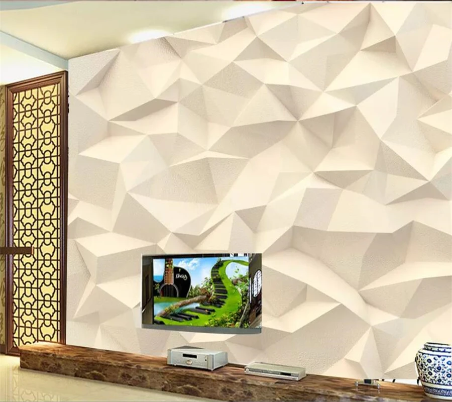 wellyu Custom wallpaper papel de parede  Modern stylish abstract triangles background wall papel parede mural wallpaper