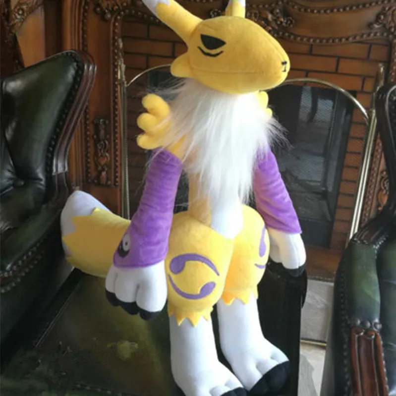 huge 55cm Giant Handmade Digital Monster Digimon Tamers Renamon Soft Plush Doll Toy 20