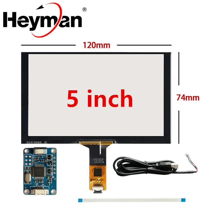 Universal /5/6.2/7/8/9/12.1 Inch Raspberry Pi Industrial Equipment PC Capacitive Touch Digitizer Screen Panel  USB Driver Board