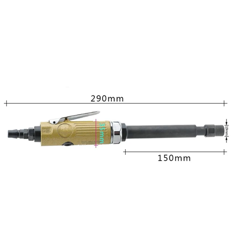 Imagem -05 - Haste de Extensão Pneumática Gravador Madeira ar Esculpir Ferramentas Rotativas Máquina Moagem Vento Moedor Miller Lixamento Polimento com Bit