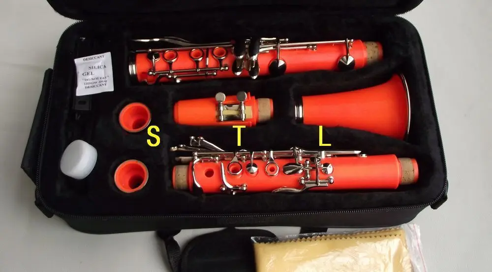 New Bb Soprano Clarinet 17 Keys Orange Color