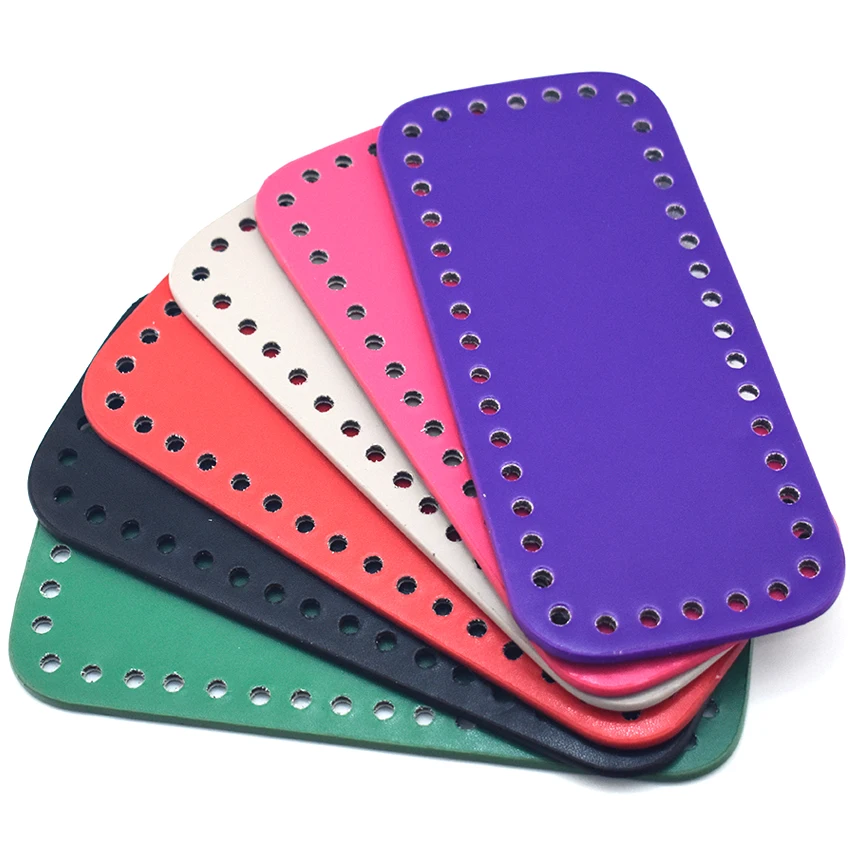 

18x8cm High Quality PU Leather Bag Bottom Shaper Bag Cushion Pad for Handmade DIY Bag Accessories Black Red Green KZBT017