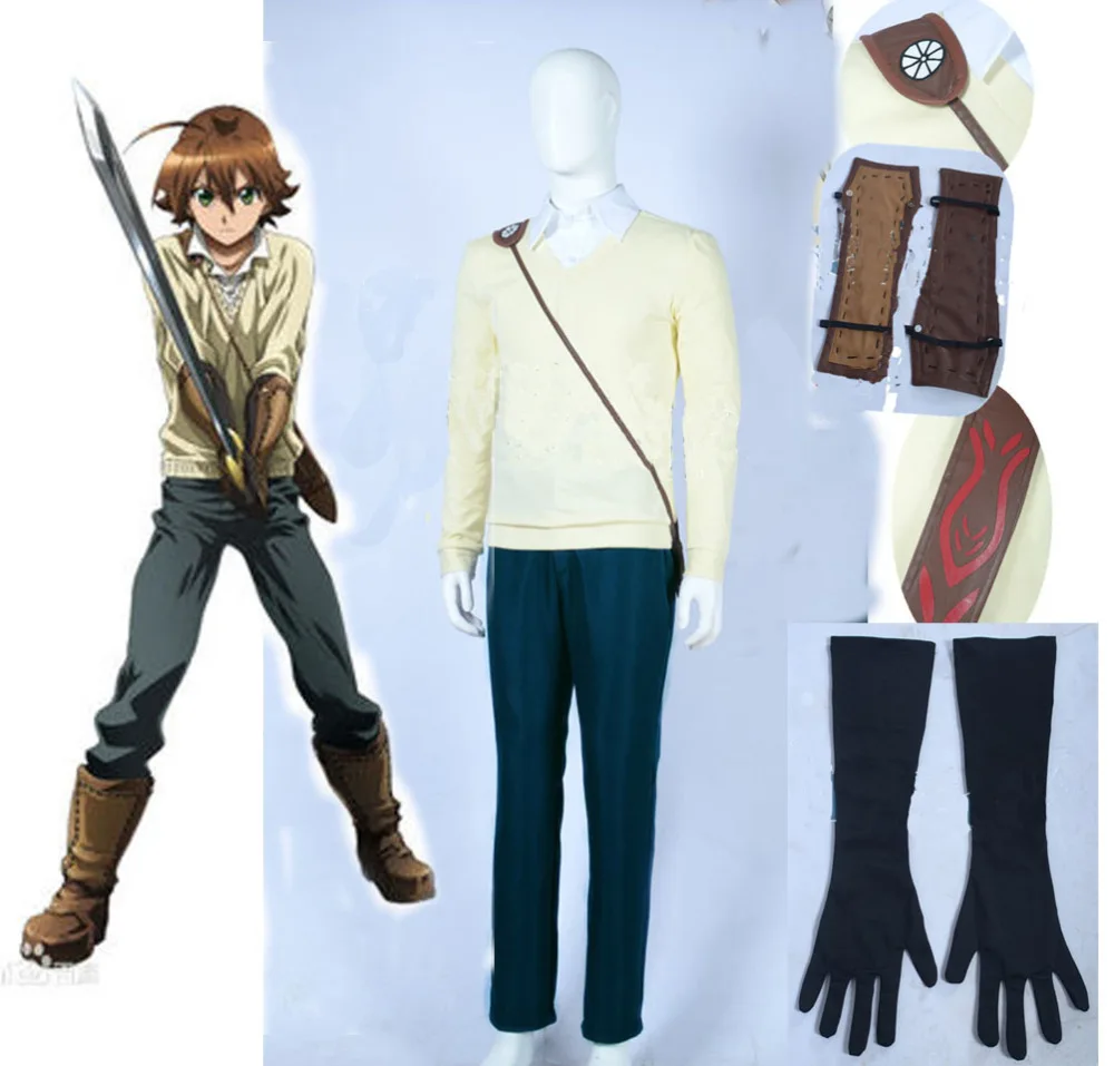 

Akame ga Kill! Night Raid Tatsumi Cosplay Costume gift gloves and scabbard 11