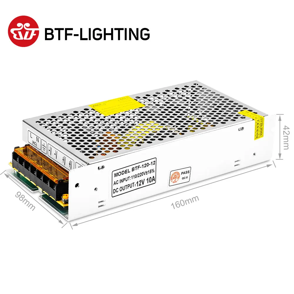 5V 12V 24V Anahtarı LED Güç Kaynağı Trafosu WS2812B SK6812 1A 2A 3A 5A 6.5A 8.5A 10A 12.5A 16.5A 20A 25A 30A 40A 50A 60A
