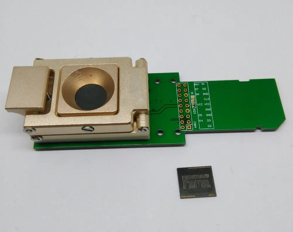 محول SD eMCP_12x16mm، أداة لاستعادة البيانات من الهاتف المحمول الميت، مقبس BGA162 BGA186، سبائك الألومنيوم، صدفي