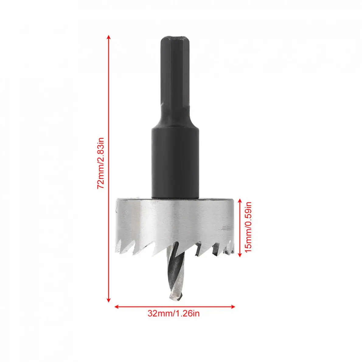 고속 그라인딩 32mm HSS 홀 톱 커터 드릴 비트, 권총/벤치/마그네틱/에어건 드릴 용