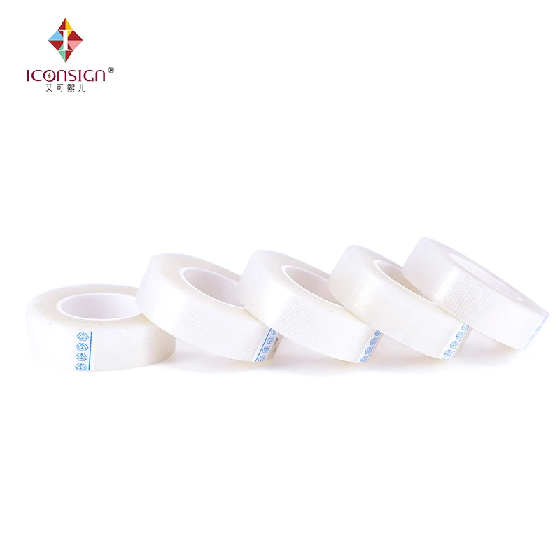 Wholesale Price 50 pcs Medical PE tape breathable adhesive plaster for eyelash lifting low trauma breathe eyelash srtong sticker