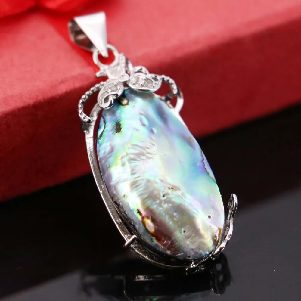 

19*39mm Natural Abalone seashells sea shells pendants Embroider Accessories Series DIY Ethnic Chic jewelry making design crafts