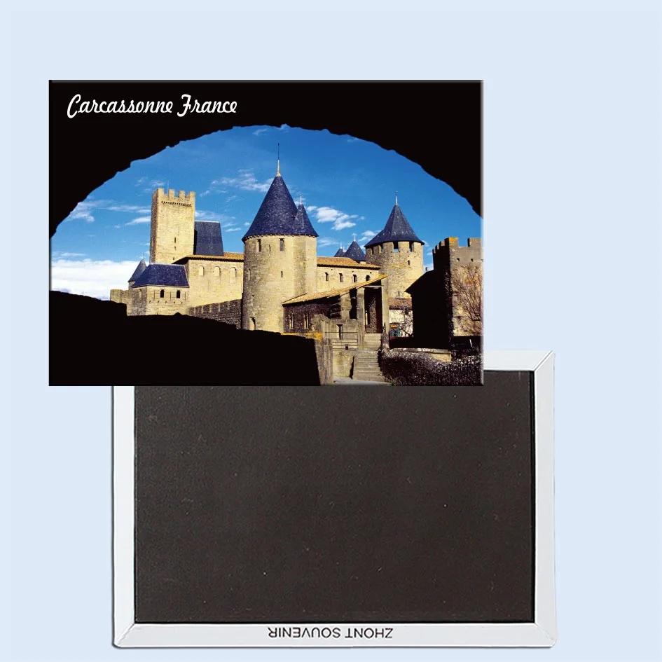 

Chateau Comtal, Carcassonne, France, Refrigerator magnet, Tourist souvenirs, Home creative ornaments 24657