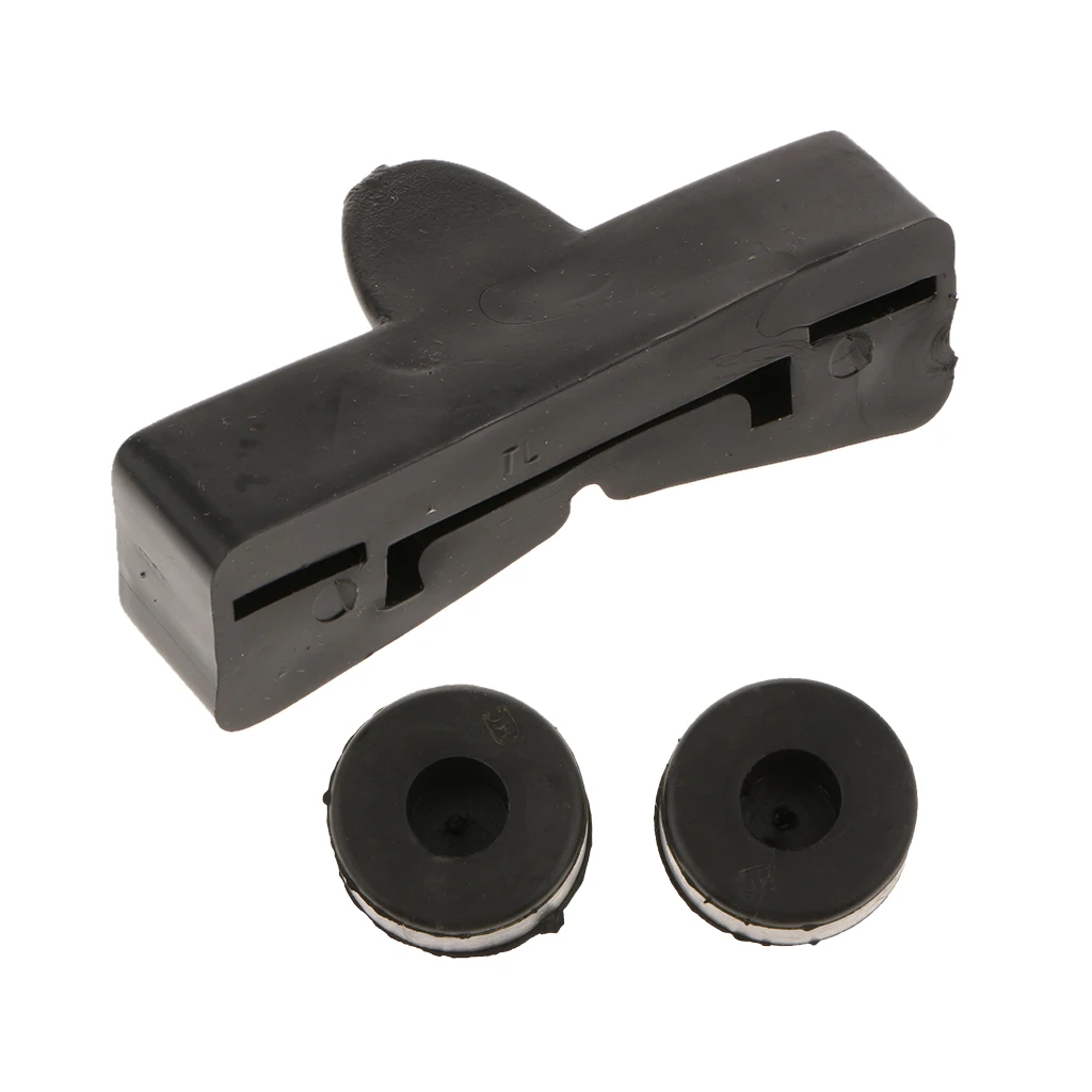 Black - Fuel Gas Tank Rear Rubber Holder Cushion Mount Pad Set For Honda CG 125 Motorbike