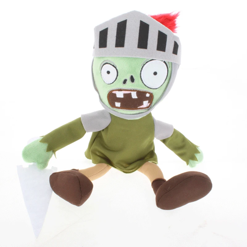 1pcs Plants vs Zombies Plush Toys 30cm PVZ Knight Zombie Plush Toy Doll Soft Stuffed Animals Toys Gifts for Kids Children