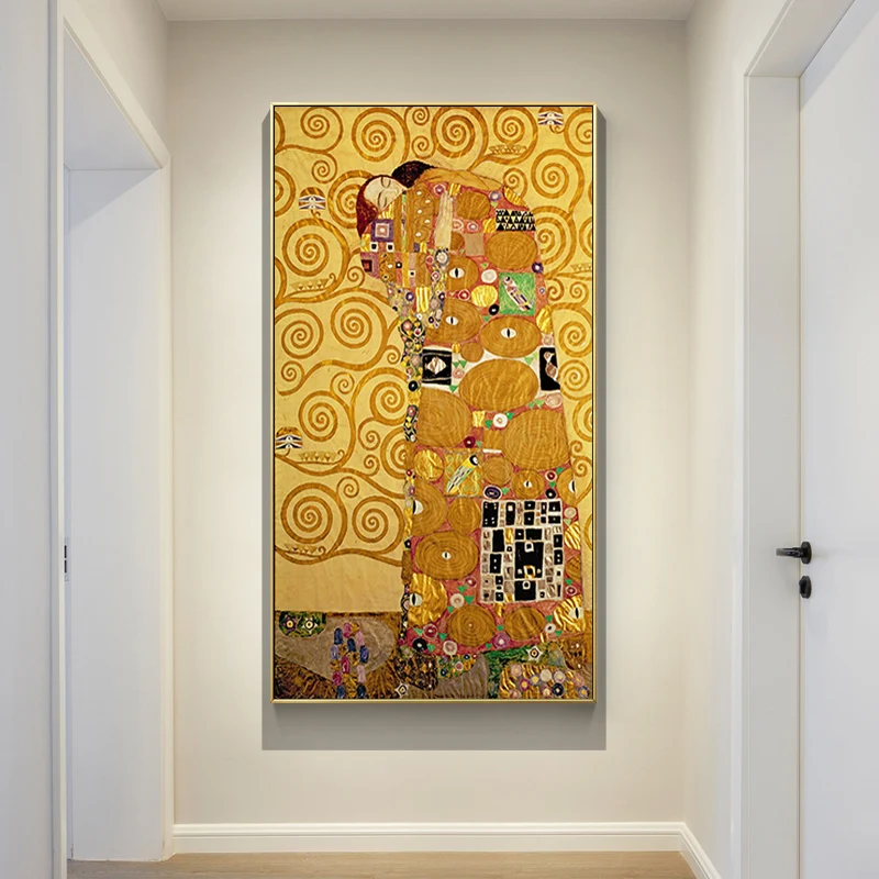 

SURELIFE Classic Europe Klimt Abstract Oil Paintings Prints on Canvas Wall Art Pictures Posters for Living Room Home Decorations