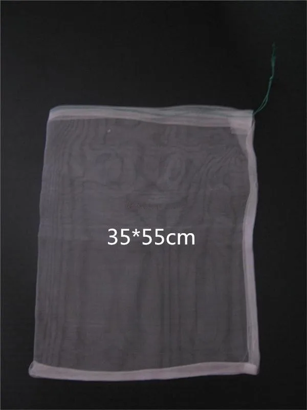 50pcs/lot-35*55 40 Mesh Nylon bag,Fish Fruit wristband bag,Insect birds pest filter bag,Rice seed soaking,Seed storage bag