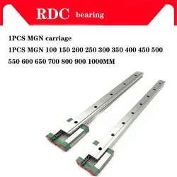 MGN7 MGN12 MGN15 MGN9 300 350 400 450 500 600 800mm guida lineare in miniatura guida lineare 1pcMGN9 1pcMGN9H carrello parti CNC