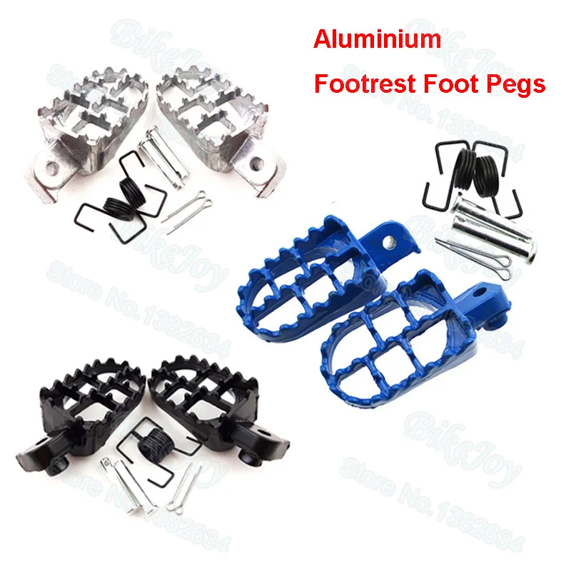 Aluminium Footrest Foot Pegs Footpeg For PW 50 80 PW50 PW80 TW200 TTR90 TTR90E Pit Dirt Bike Motorcycle Motocross