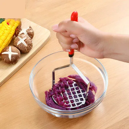 Imported 304 Stainless Steel Pressed Potato Masher Sweet Potato Taro Mud Potato Masher Masher Kitchen Tools